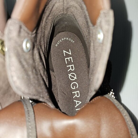 NEW Cole Haan Zerogrand Lodge Boot 9.5 Java Leather Shearling Waterproof Hiker - Picture 9 of 13